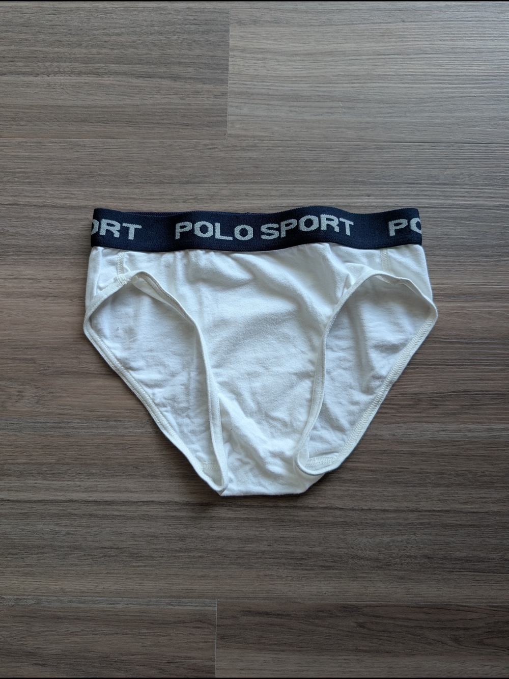 Polo Sport by Ralph Lauren White Briefs with Navy Polo Sport Waistband